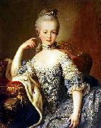 Portrait of Archduchess Maria Antonia of Austria MEYTENS, Martin van